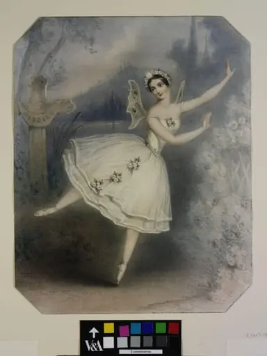 Carlotta Grisi (facsimile signature), by John Brandard