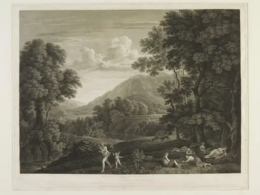 Adonis carried off by Venus, by John Browne
