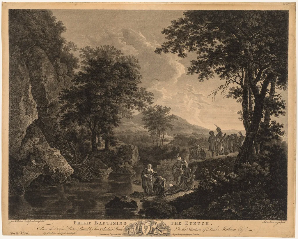 Philip Baptising the Eunuch, by John Browne, 1772