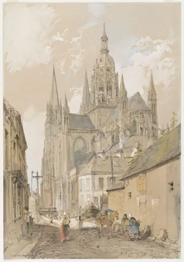 Bayeux Cathedral: View from the South-East, by John Burgess