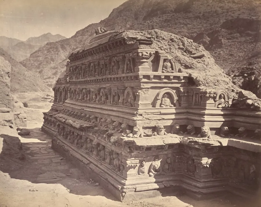 Bhuddist Temple at Ali Musjid, by John Burke, 1879