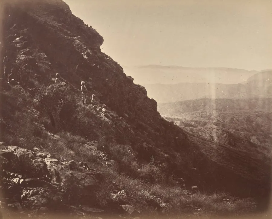 Khyber Side of Sarkai Hill, by John Burke, 1879