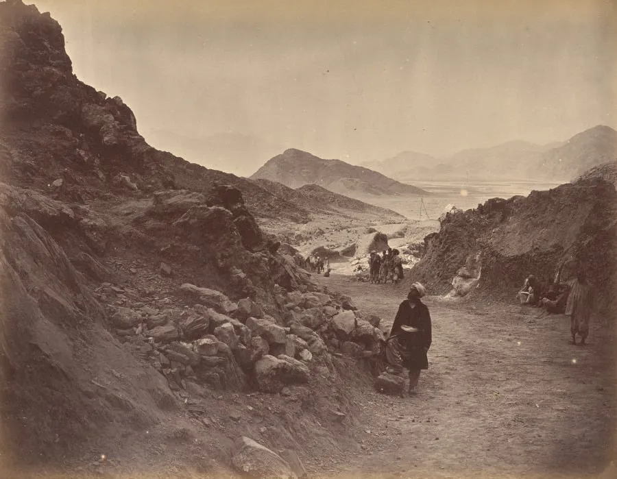 The Descent from Khurd Khyber, Looking Towards Bassaule, by John Burke, 1879