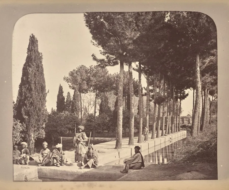 View in the Large Garden, Jellalabad, by John Burke, 1879