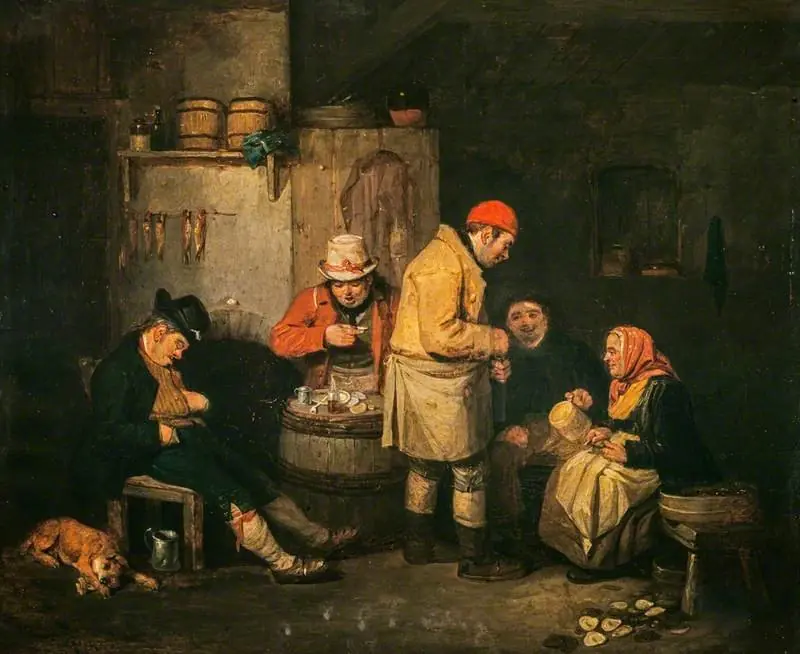 An Oyster-cellar in Leith, by John Burnet