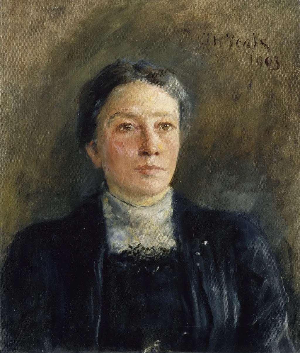 Portrait of Augusta Gregory (1852-1932), Dramatist, by John Butler Yeats, oil, 1903