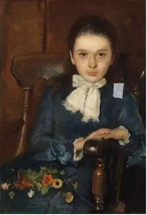 Portrait of Frances Elizabeth Geoghegan as a Child, by John Butler Yeats, oil, 1892