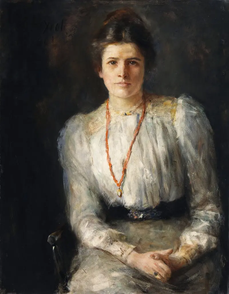 Portrait of Susan Mary (Lily) Yeats (1866 -1949), Embroiderer and Designer, by John Butler Yeats