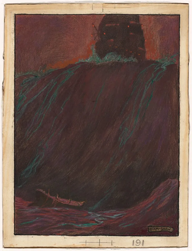 Untitled, by John Byam Shaw, watercolor, 1900