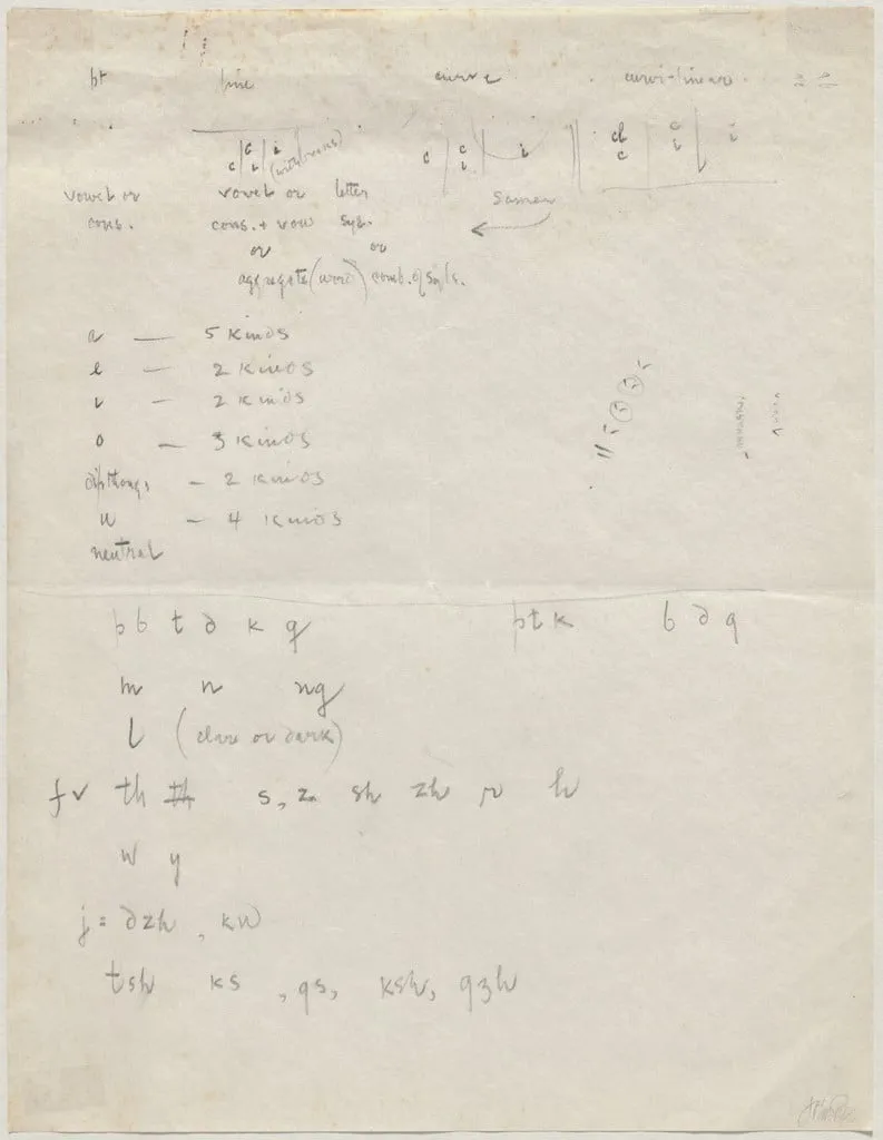 Untitled, by John Cage, graphite, 1960