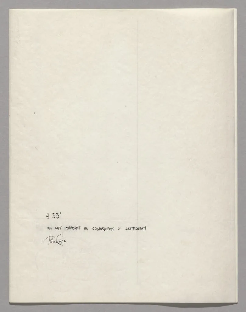 Untitled, by John Cage, ink, 1952