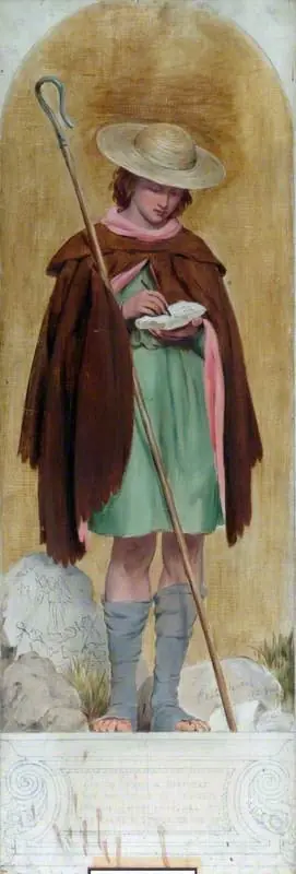 Giotto (c.1267–1337) (design for a mosaic in the Victoria and Albert Museum), by John Callcott Horsley
