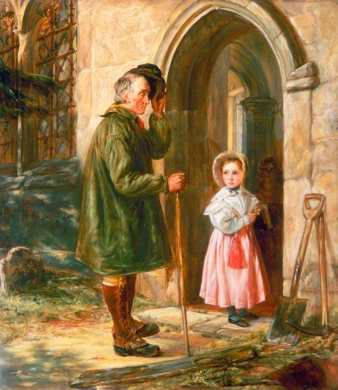 The Contrast: Youth and Age, by John Callcott Horsley, oil, 1839