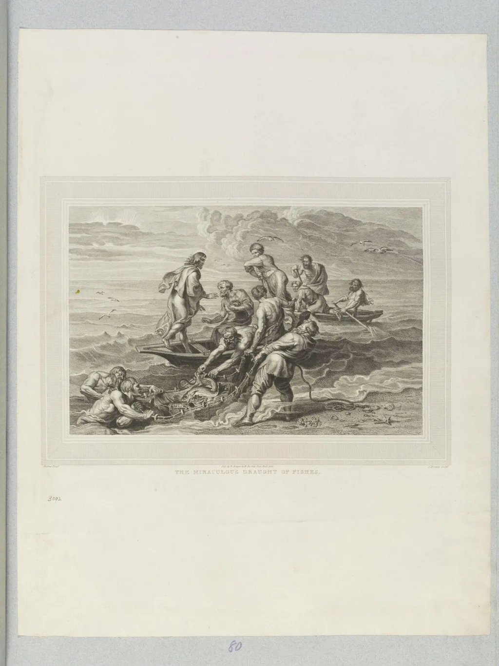 The Miraculous Draught of Fishes, by John Charles Bromley, 1850