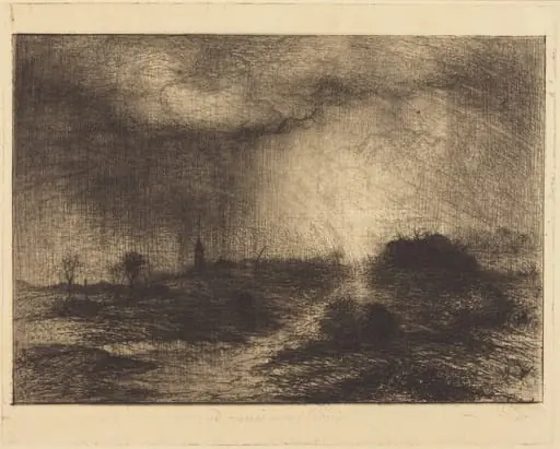 October Rain: Posuclos in the Guardarramas, Near Madrid, by John Charles, Sir Robinson