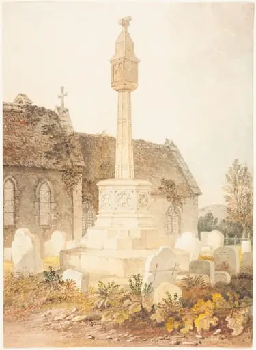 Monument in a Church Cemetery, by John Chessell Buckler