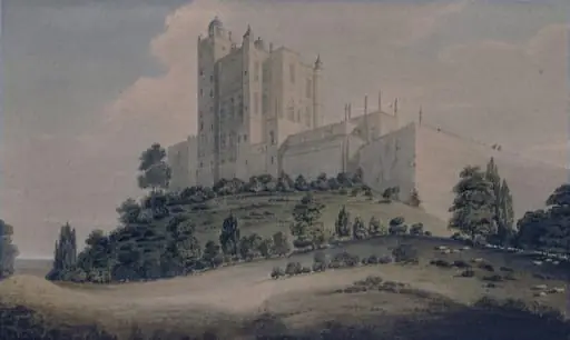 Bolsover Castle, Derbyshire, by John Claude Nattes