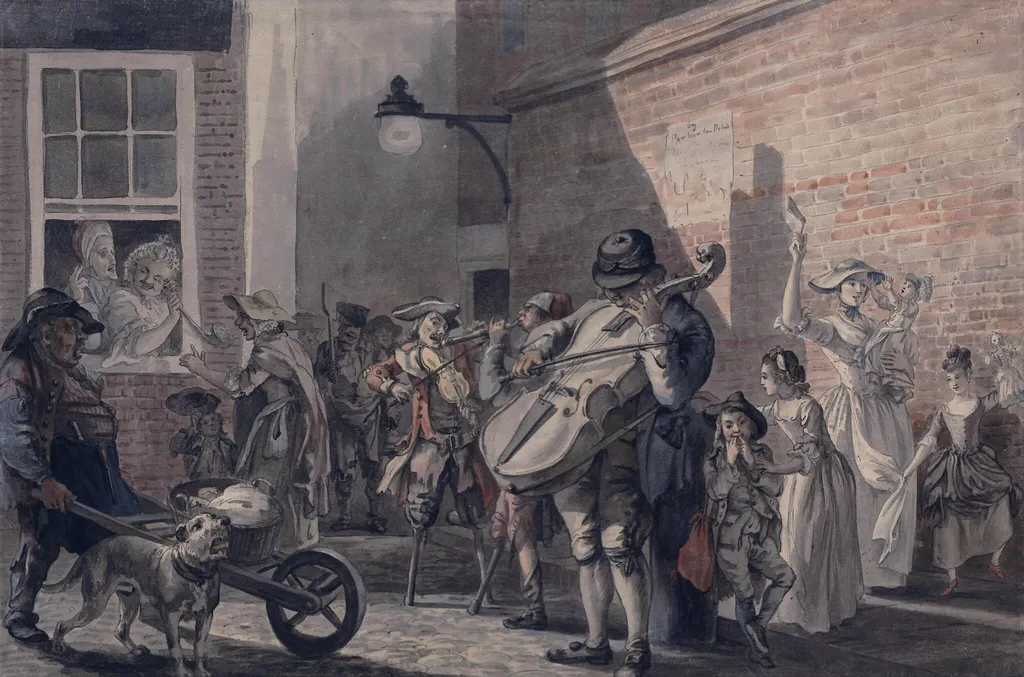 The Asylum for the Deaf, by John Collet, watercolor, 1750