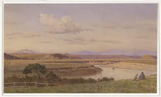 On the River Tiber, near Acquacetosa, by John Collingham Moore