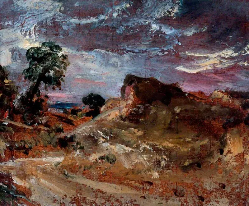 A Country Road and a Sandbank, by John Constable