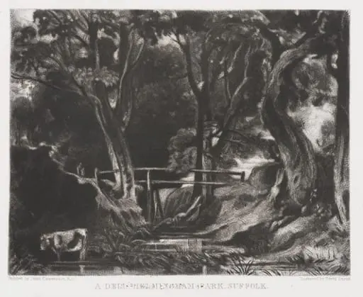 A DELL, HELMINGHAM PARK, SUFFOLK, by John Constable