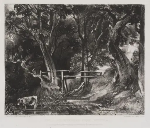 A DELL, HELMINGHAM PARK, SUFFOLK, by John Constable