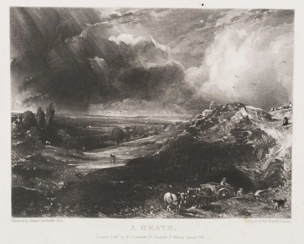 A HEATH, by John Constable, 1831
