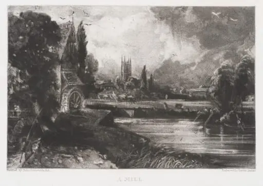 A MILL, by John Constable