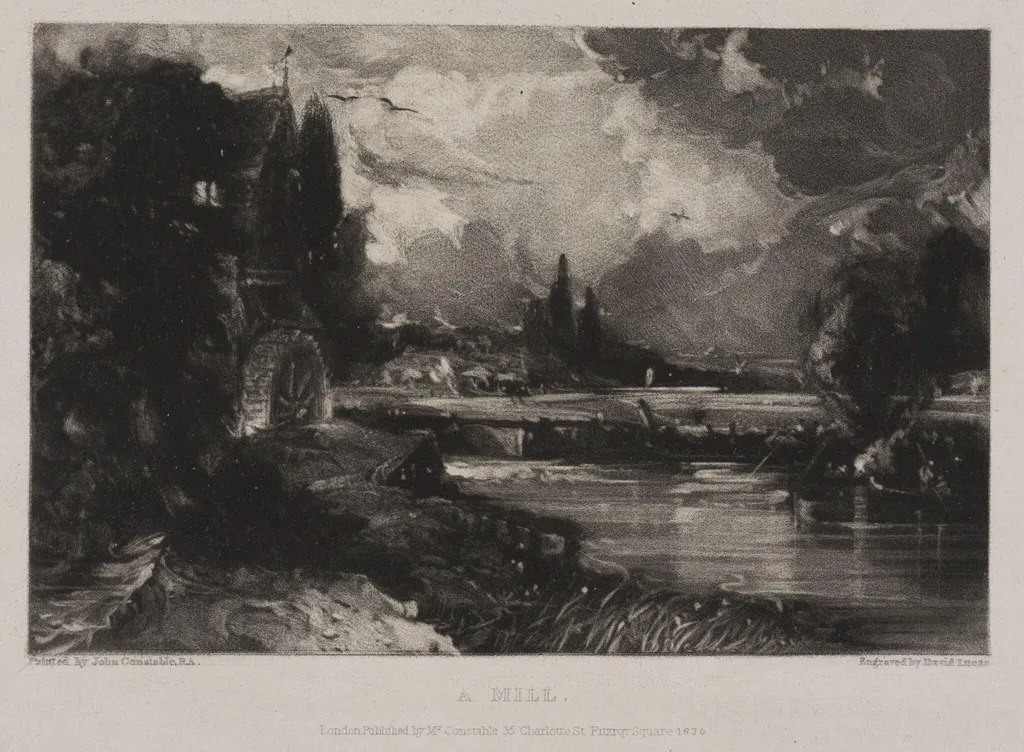 A MILL, by John Constable, 1830