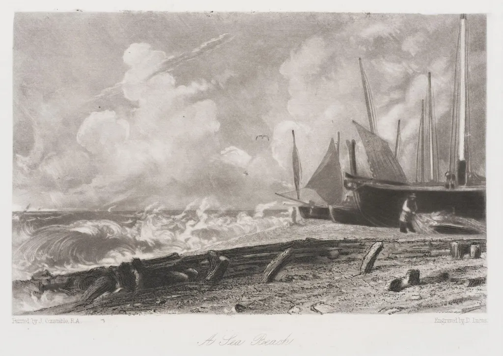 A Sea Beach, by John Constable