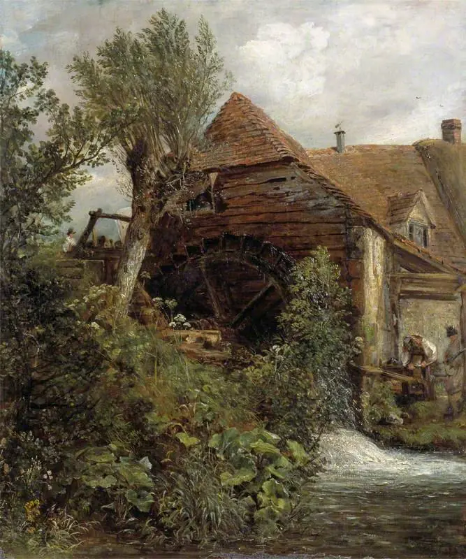 A Watermill at Gillingham, Dorset, by John Constable