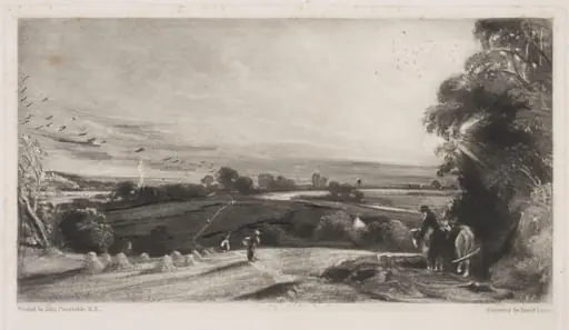 Autumnal Sun Set, by John Constable