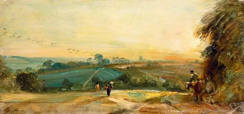 Autumnal Sunset, by John Constable