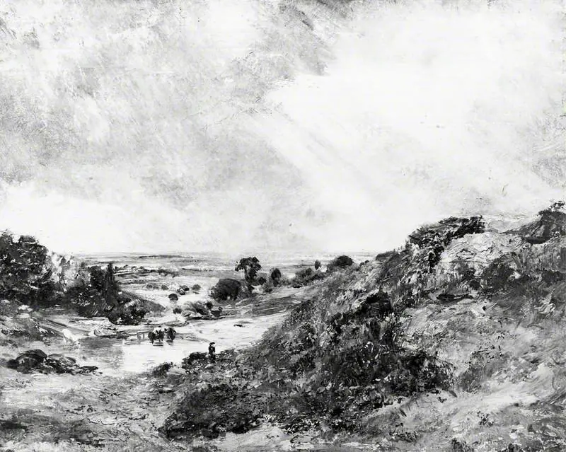 Branch Hill Pond, Hampstead, by John Constable