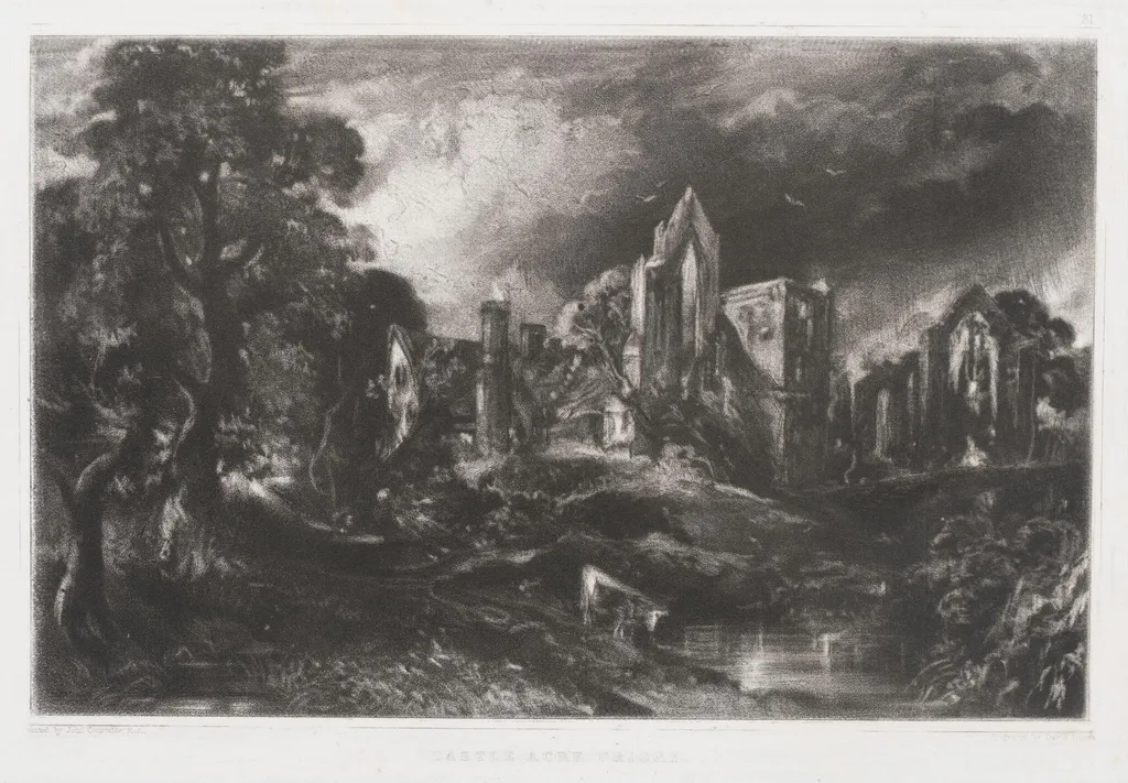 CASTLE ACRE PRIORY, by John Constable