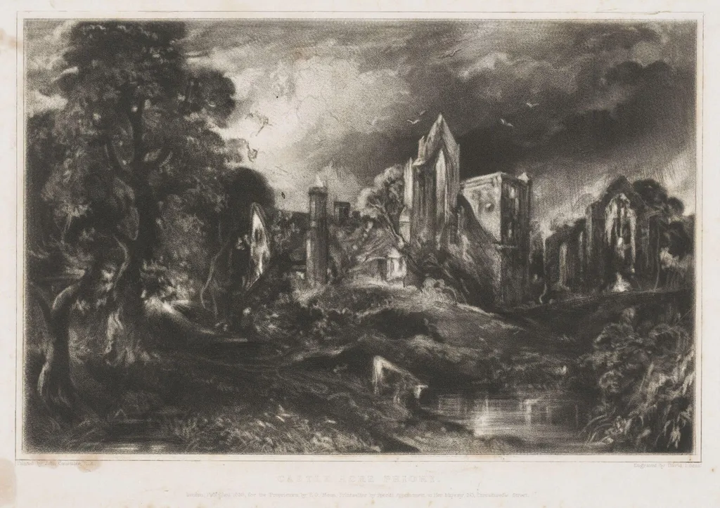 CASTLE ACRE PRIORY, by John Constable