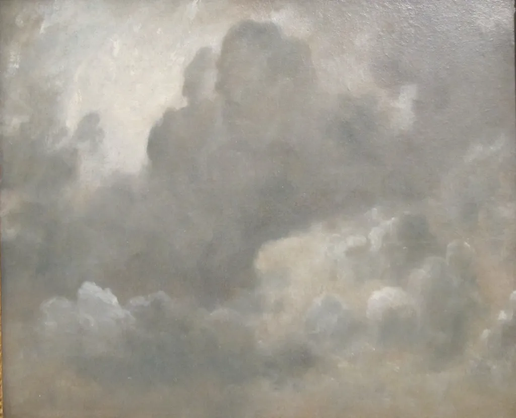 Cloud study, by John Constable, oil, 1822
