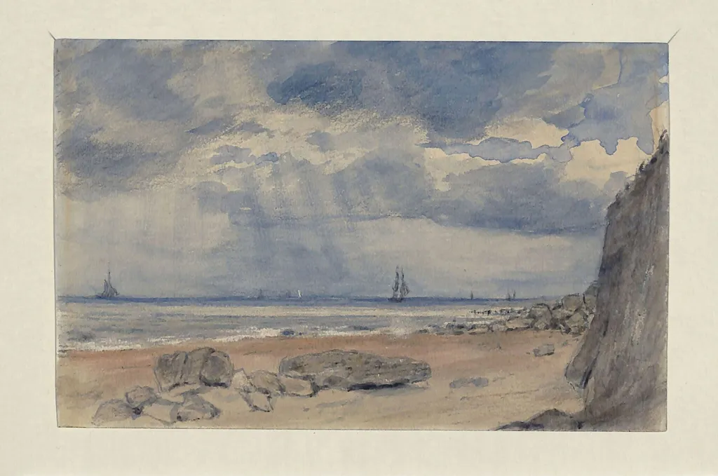Coast Scene near Brighton, by John Constable, watercolor