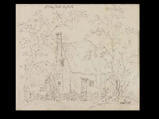 Cottage at East Bergholt, by John Constable