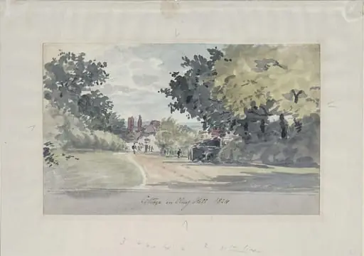 Cottage on Clay Hill, Enfield, by John Constable