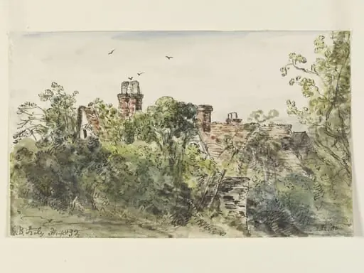 Cottages at East Bergholt, by John Constable