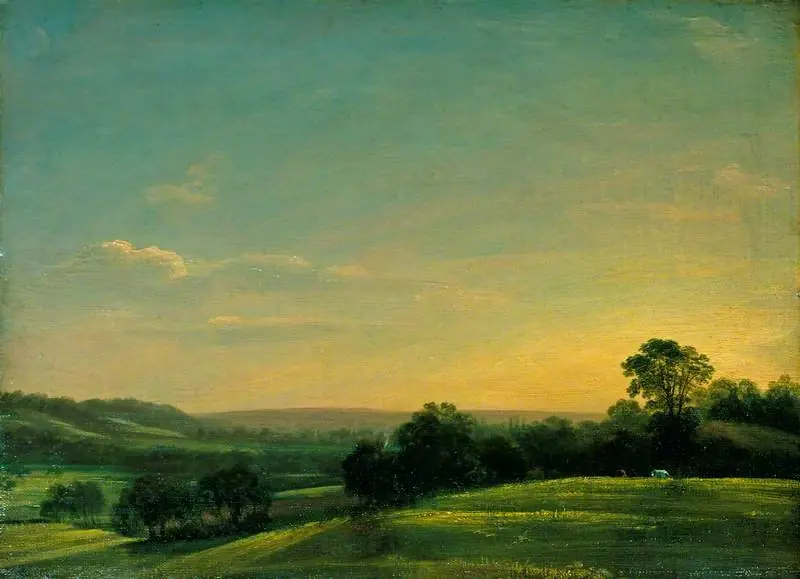 Dedham Vale, Evening, by John Constable