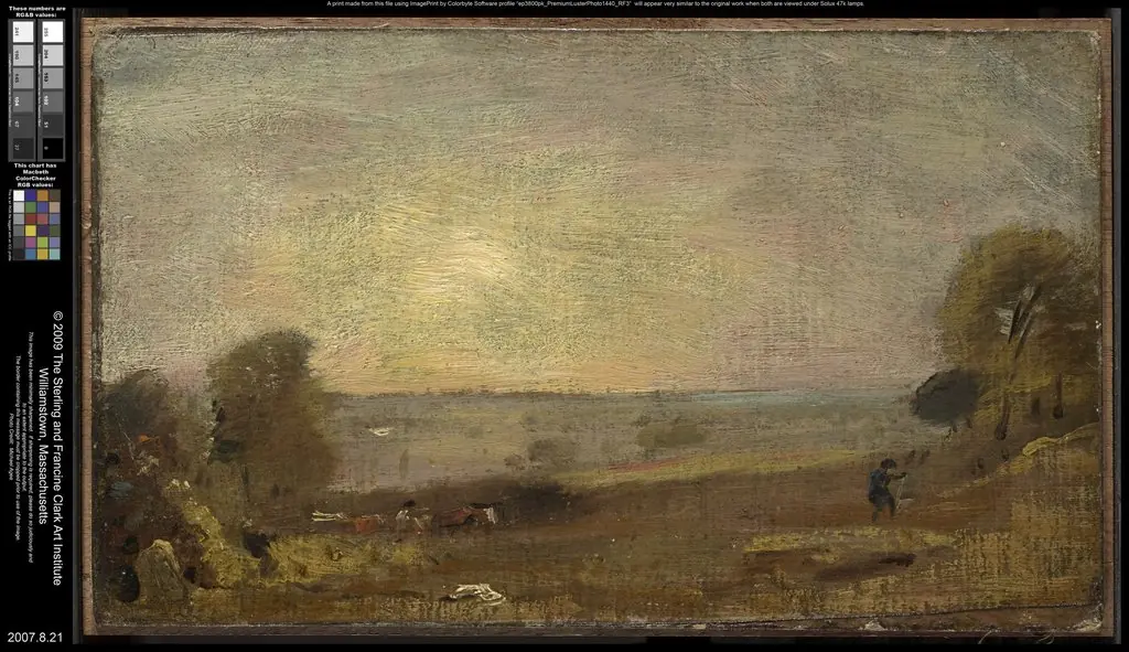 Dedham Vale from the Road to East Bergholt, Sunset, by John Constable