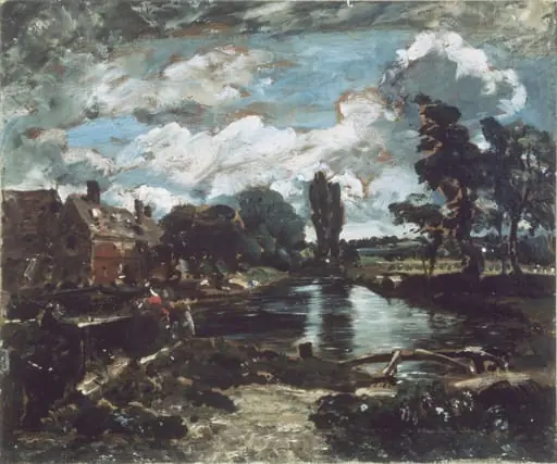 Flatford Mill from a Lock on the Stour, by John Constable