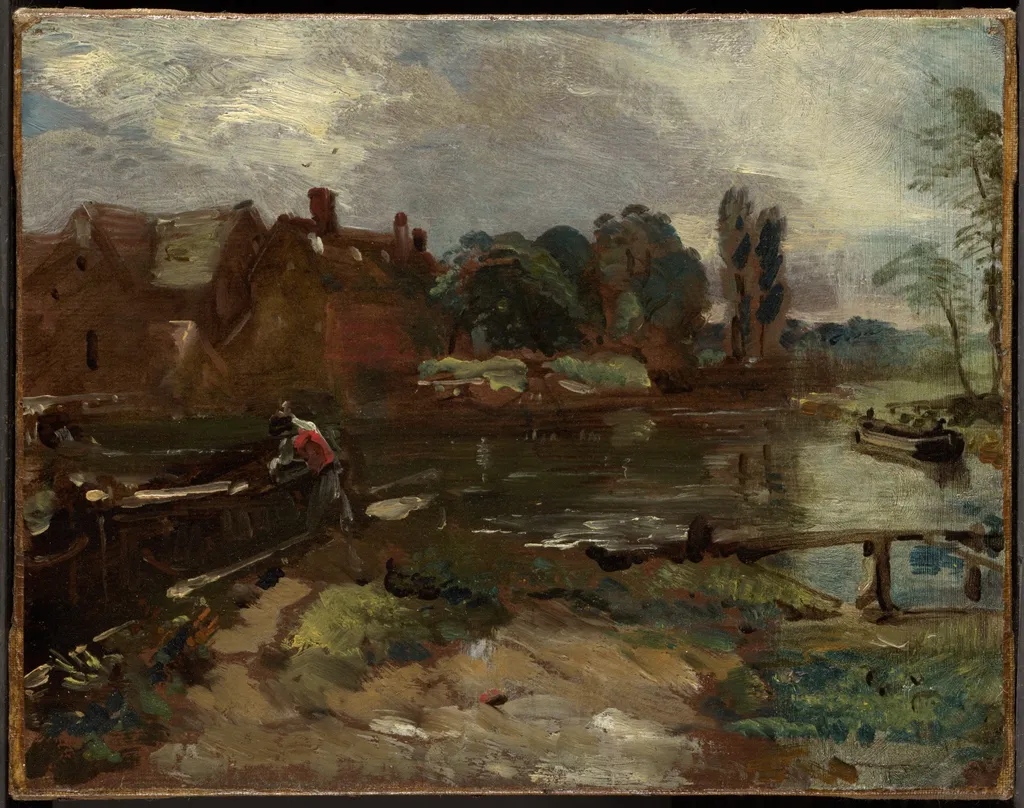 Flatford Mill from the Lock, by John Constable, unspecified, 1810