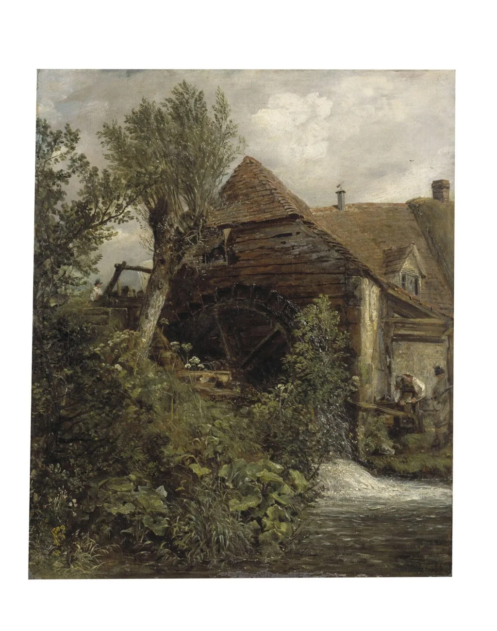 Gillingham Mill, Dorset, by John Constable, oil, 1825