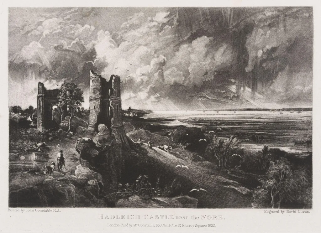 HADLEIGH CASTLE near the NORE, by John Constable, 1832