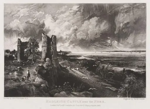 HADLEIGH CASTLE near the NORE, by John Constable