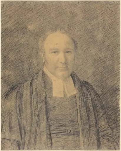 Half-Length Portrait of a Cleric, by John Constable