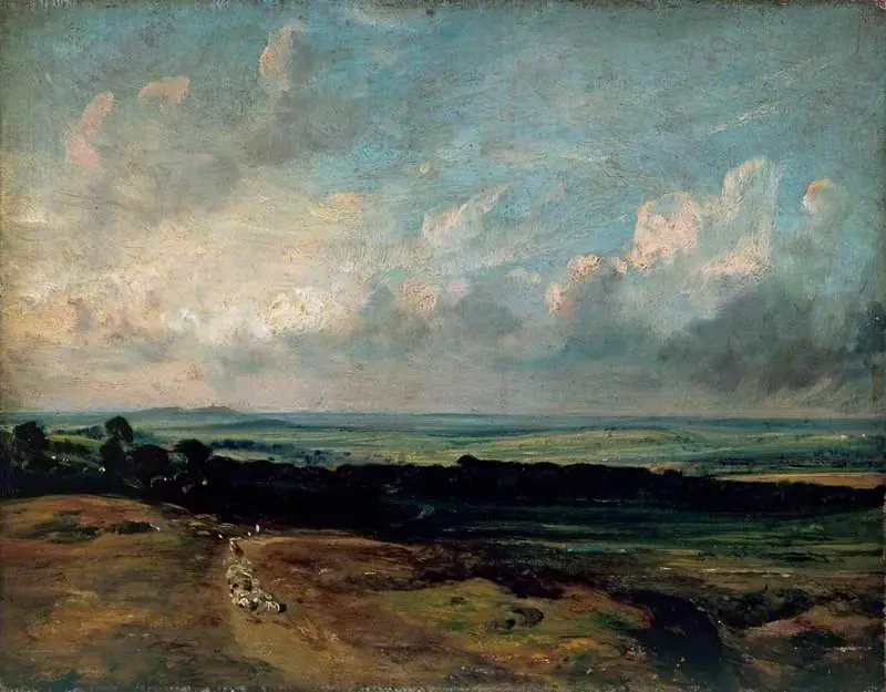 Hampstead Heath, Harrow in the Distance, by John Constable
